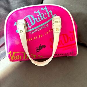 Von Dutch purse in hot pink color